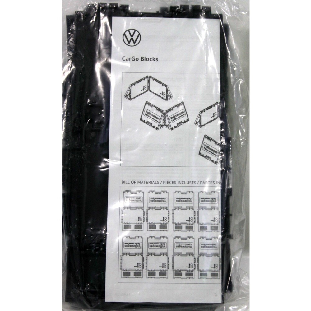 Volkswagen VW OEM CarGo Management System 8 Blocks Trunk Cargo Organizer Storage
